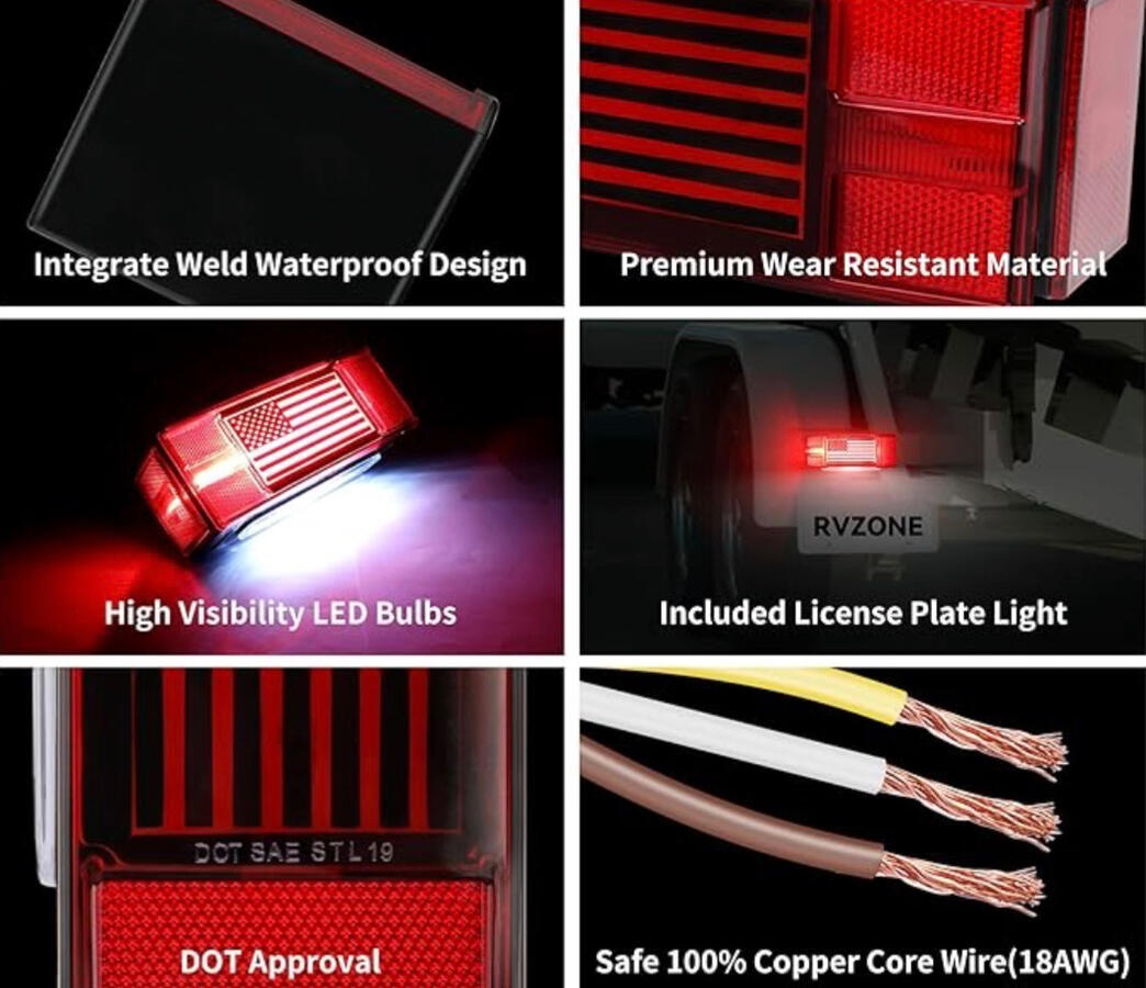Patriotic Tail Lights Kit