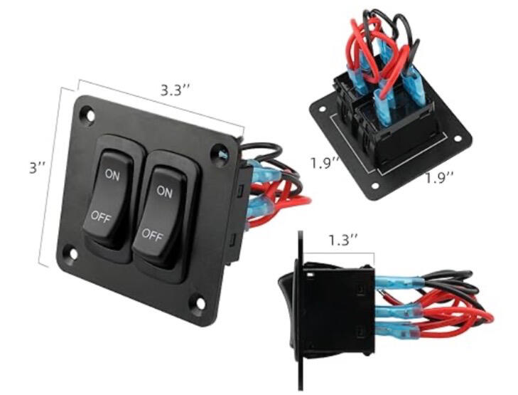 2 switch rocker panel