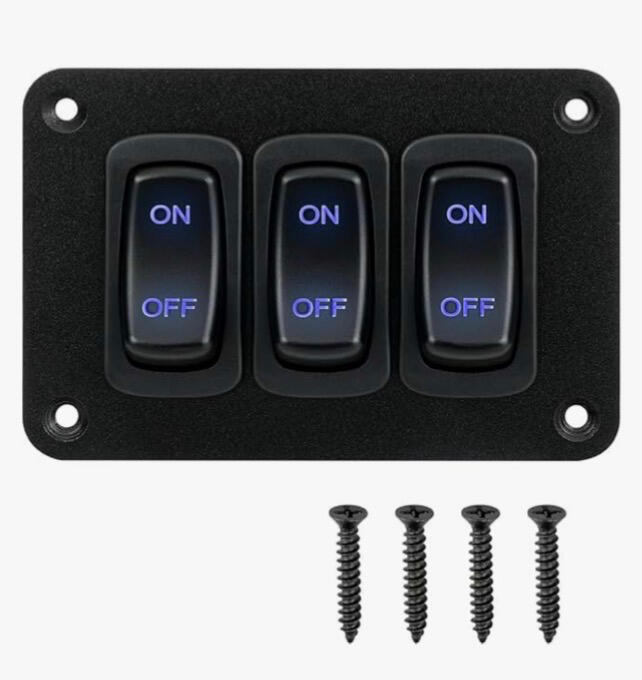 3 switch rocker panel